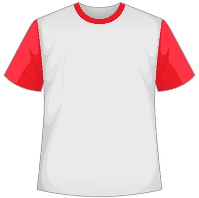 Red Sleeved Grey Tshirt