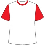Red Sleeved White Tshirt