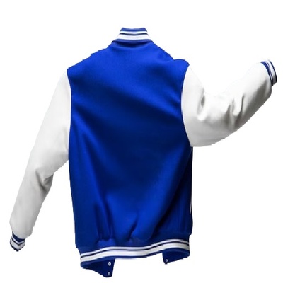 Blue White College Jacket