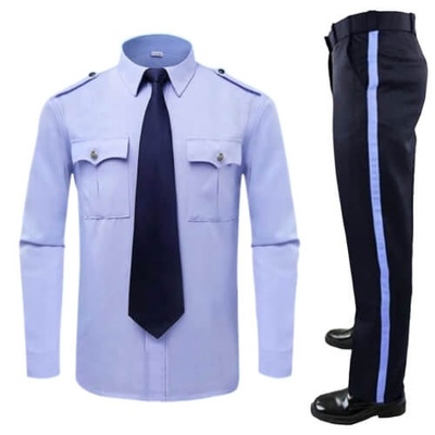 Security Guard Uniform with a Tie