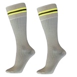 Grey with Yellow and Black Stripes Socks