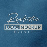 Embroidery Mockup on T-shirt Fabric