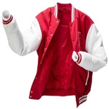Red White College Jacket