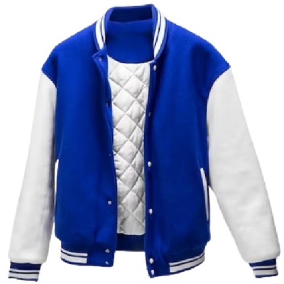 Blue White College Jacket