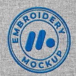 Embroidery Mockup Shirt Fabric