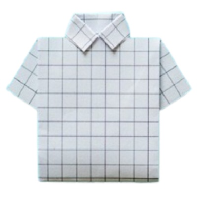 Grey Checked Short Sleeved Shirt